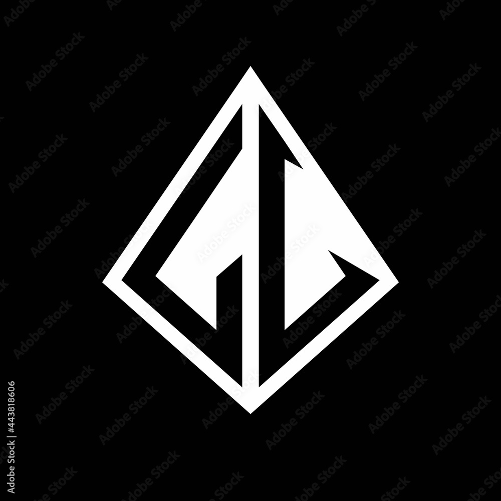 , logo letters monogram with prisma shape design template , logo letters monogram with prisma shape design template