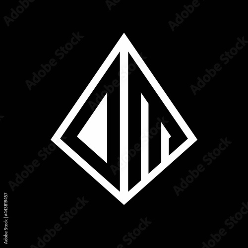 Free Download OM logo letters monogram with prisma shape design template - GFXLoad