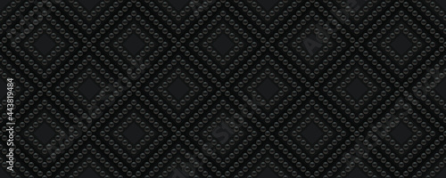 Wallpaper Mural Black luxury background with beads. Seamless vector illustration.  Torontodigital.ca