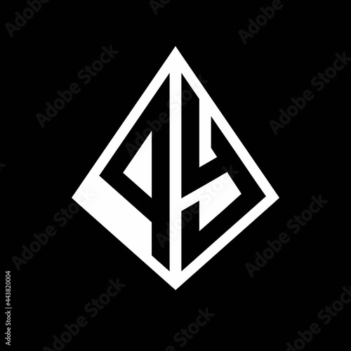 Free Download PY logo letters monogram with prisma shape design template - GFXLoad