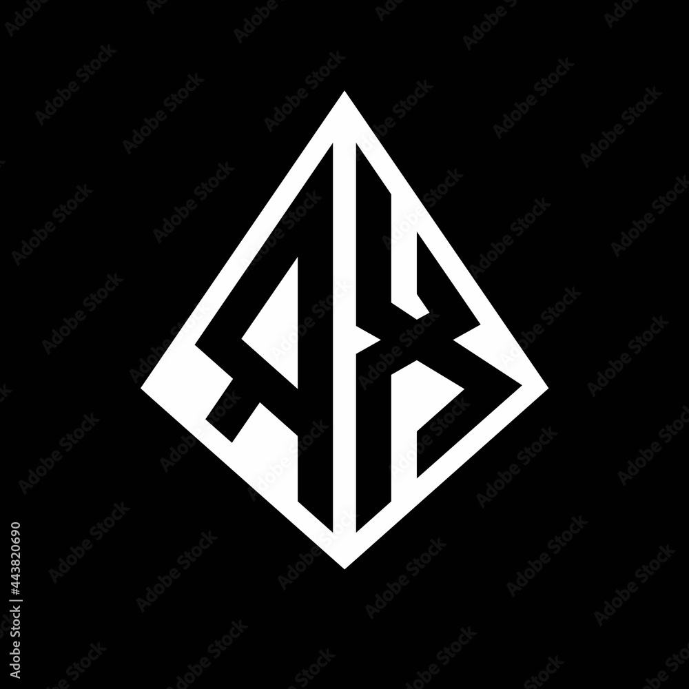 RX logo letters monogram with prisma shape design template RX logo letters monogram with prisma shape design template