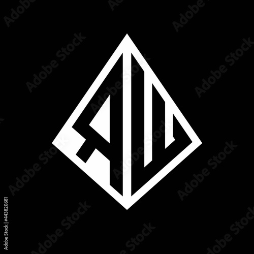 Free Download RW logo letters monogram with prisma shape design template - GFXLoad