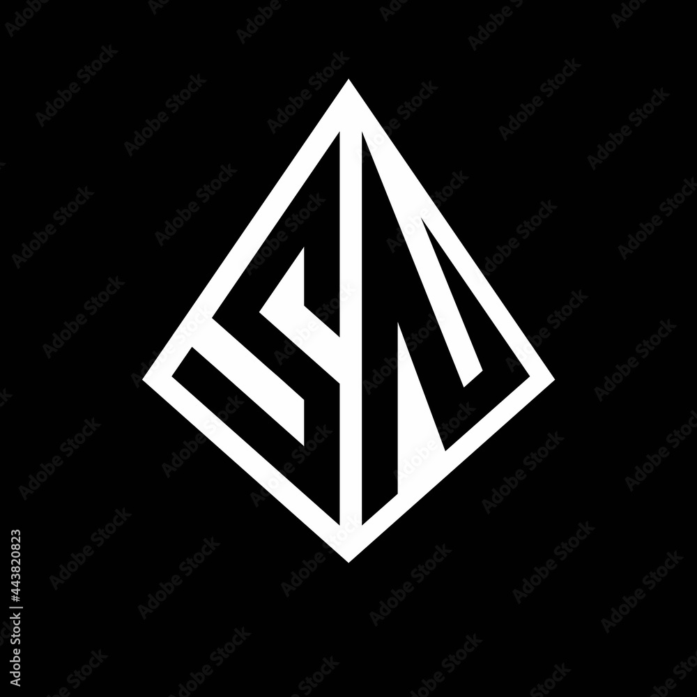 SN logo letters monogram with prisma shape design template SN logo letters monogram with prisma shape design template