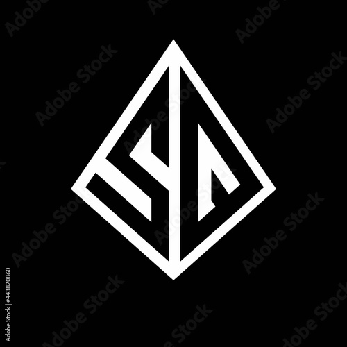 Free Download SQ logo letters monogram with prisma shape design template - GFXLoad