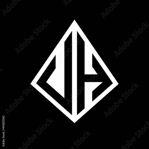 Free Download UH logo letters monogram with prisma shape design template - GFXLoad