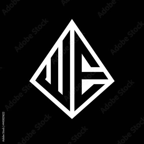 WE logo letters monogram with prisma shape design template Free Download WE logo letters monogram with prisma shape design template - GFXLoad