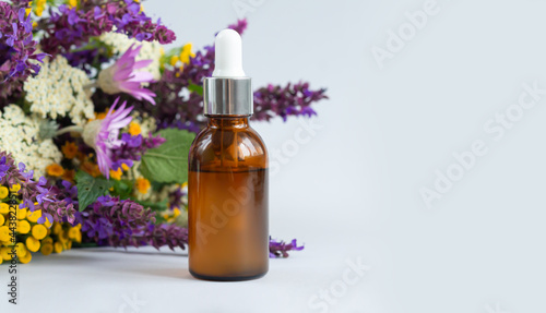 Wallpaper Mural Banner glass serum dropper bottle organic skincare cosmetic Torontodigital.ca