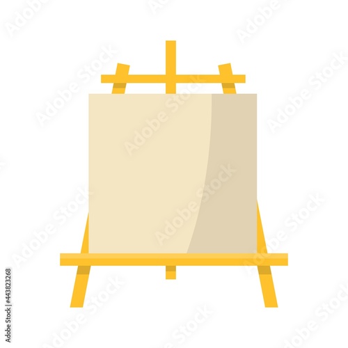 Icon of easel with clean canvas