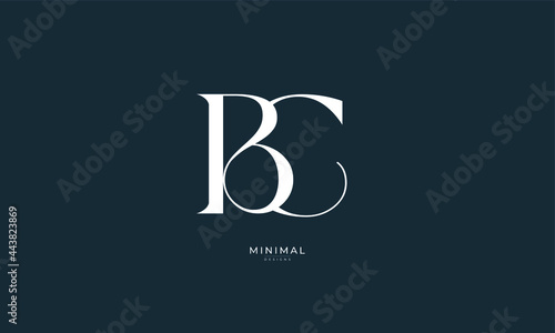 Monogram icon logo BC