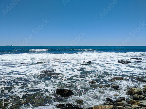 waves on the beach