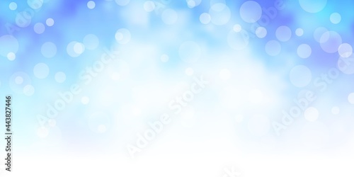 Light Pink, Blue vector texture with circles.