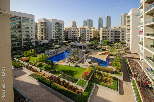 DUBAI, UNITED ARAB EMIRATES - FABRUARY 04: The Greens community on Fabruary 04, 2018 in Dubai