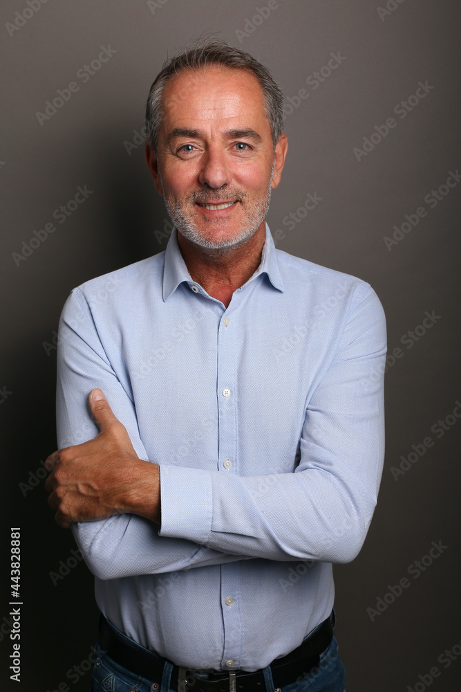 Portrait of a beautiful mature man Portrait of a beautiful mature man