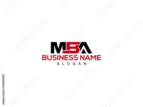 Letter MBA Logo Icon Vector Image Design For Company or Business
