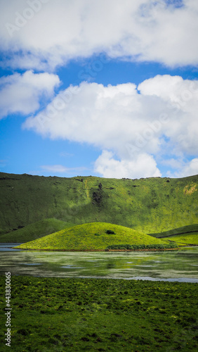 Konstfotografi The landscape of Corvo island in the Azores