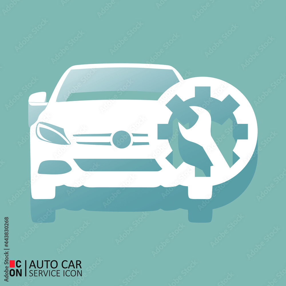 Picture of vehicle. Vector image of car service icon. Conception of automobiles.