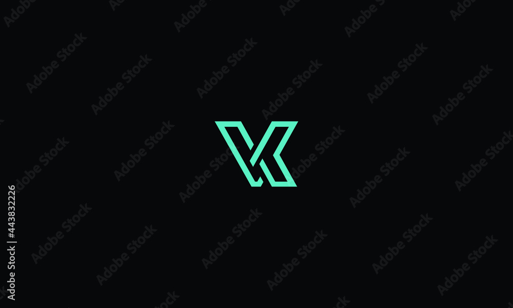 VK V K letter logo with bold shapes and luxury icon. Initial logo concept vector. VK V K letter logo with bold shapes and luxury icon. Initial logo concept vector.