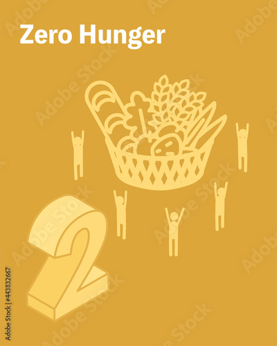 SDGs　ゴール2、飢餓をゼロに