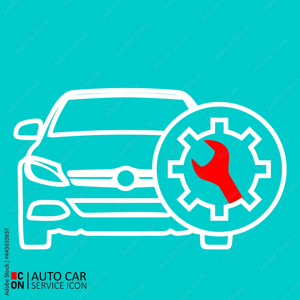 Vector image of car service icon. Conception of automobiles. Vector image of car service icon. Conception of automobiles.
