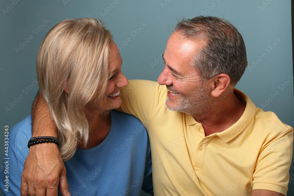 Beautiful happy commercial love couple