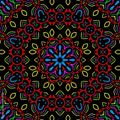 Floral pattern illustration design.