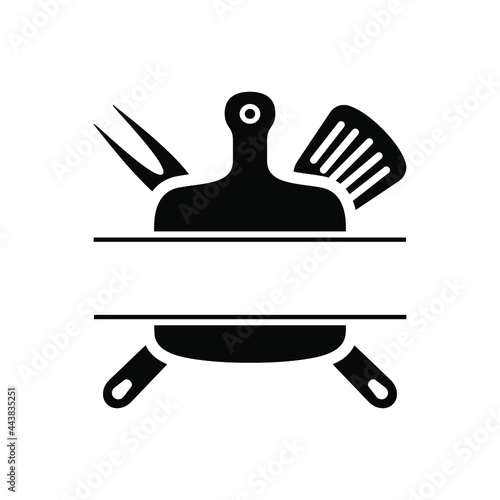 Grill master icon vector set. BBQ illustration sign collection. Grill menu symbol or logo.
