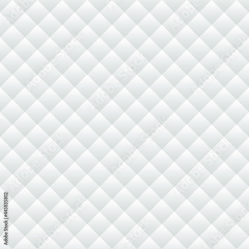 White luxury background with rhombuses. Seamless vector illustration. 