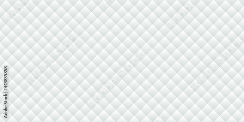 White luxury background with rhombuses. Seamless vector illustration. 