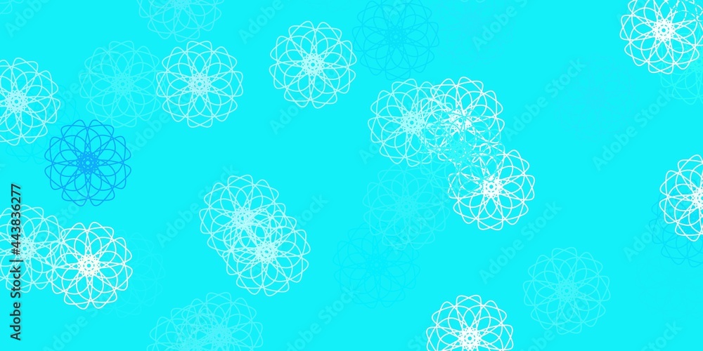 Light blue, red vector natural artwork with flowers. Light blue, red vector natural artwork with flowers.