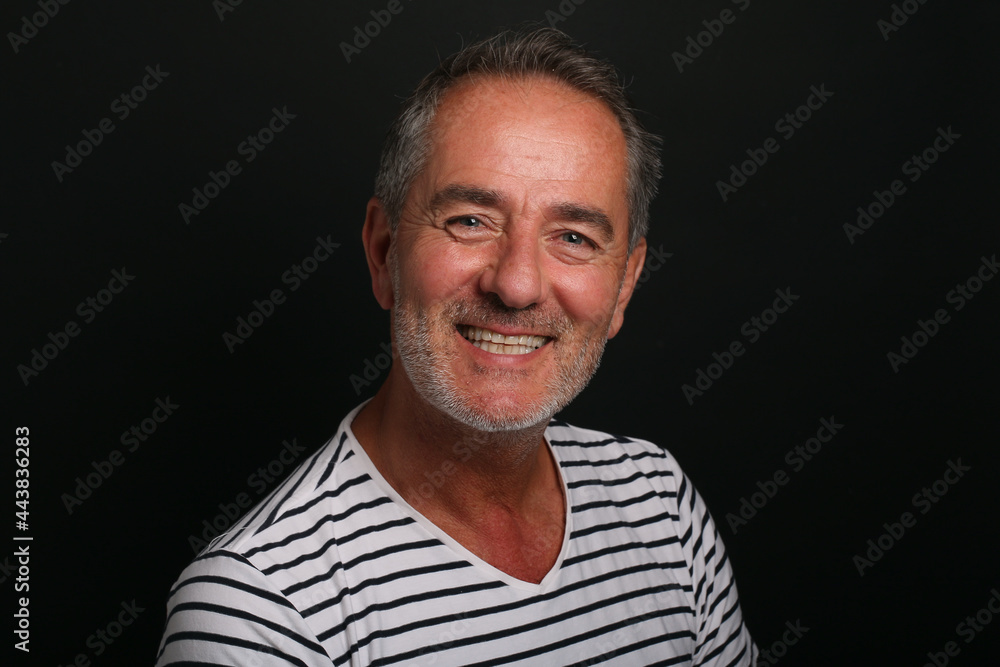 Portrait of a beautiful mature man Portrait of a beautiful mature man
