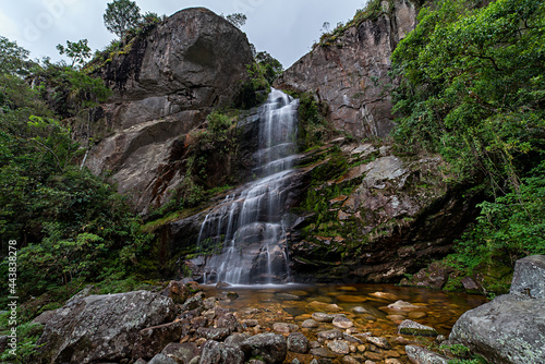 Veu da Noiva Waterfall in Serra dos Orgaos National Park, Petropolis, Rio de Janeiro, Brazil photo