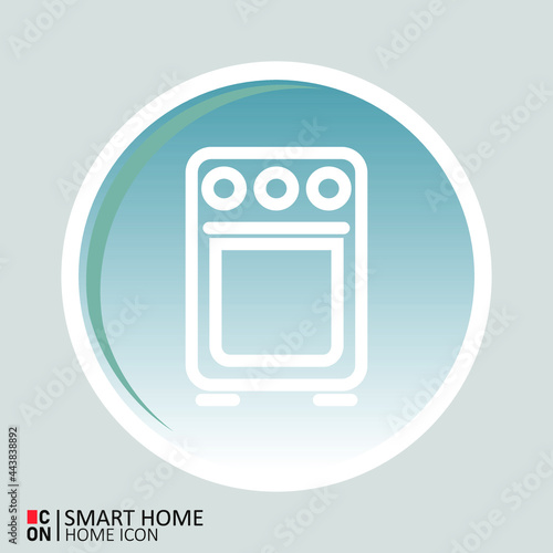 Vector image of smart home interface icon