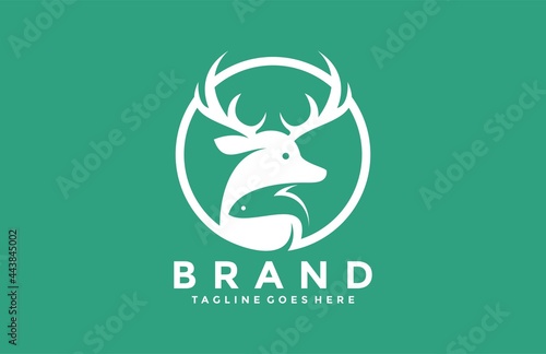 Deer Fish Logo