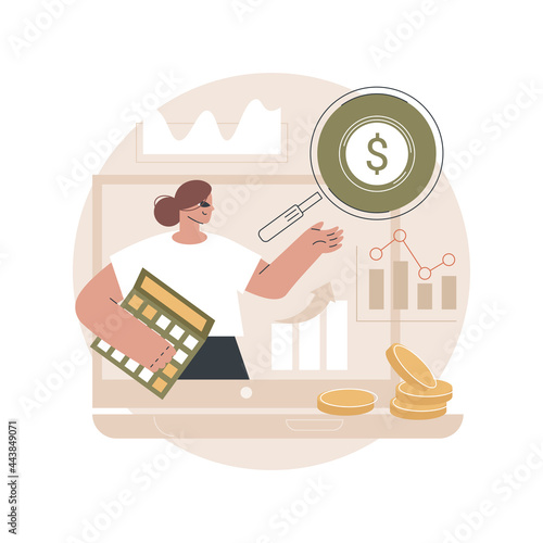 Enterprise accounting abstract concept vector illustration. Enterprise finance, IT accounting system, organization accountancy solution, business software, financial operation abstract metaphor.