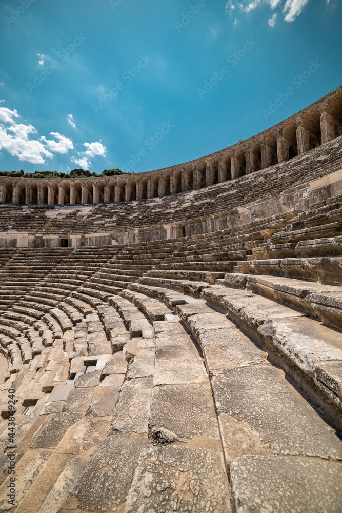 Fototapeta premium Roman amphitheater of Aspendos, Belkiz - Antalya, Turkey.