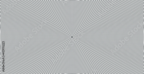 Concentric circle. Illustration for sound wave background. Abstract circle line pattern.