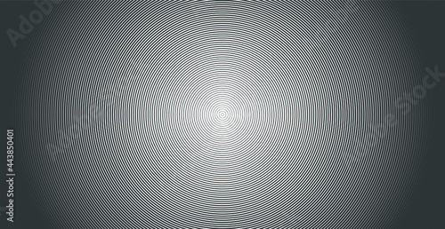 Concentric circle. Illustration for sound wave background. Abstract circle line pattern.