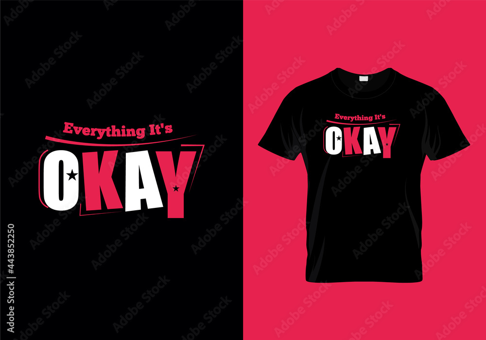 Fototapeta premium Awesome Text T Shirt Design Template
