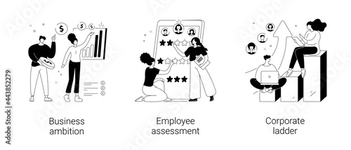 Personal growth abstract concept vector illustrations.
