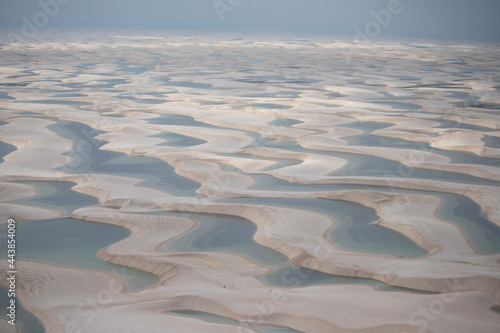 aerial view of desert