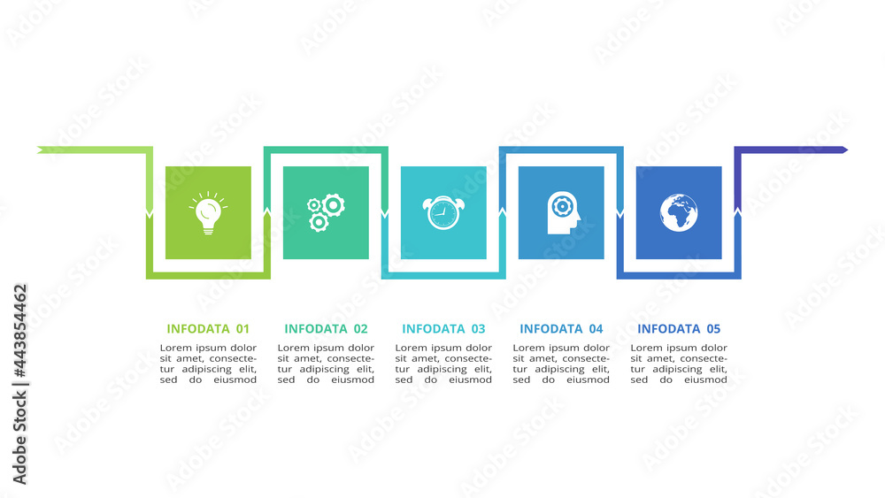 Creative concept for infographic with 5 steps, options, parts or processes. Business data visualization. Creative concept for infographic with 5 steps, options, parts or processes. Business data visualization.