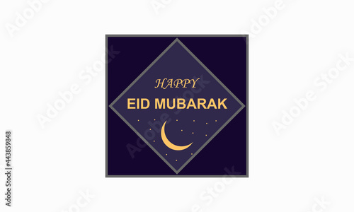 Eid mubarak Social media banner design template