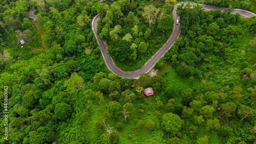 The road in the middle of Mount Paro Aceh Indonesia © Azmil