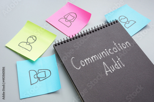 Communication audit is shown on the conceptual photo using the text © Andrii
