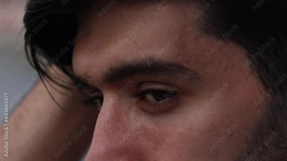 Sad man sitting outdoor, Domestic violence, family problems, Stress, violence, The concept of depression, and suicide.looking up, praying prayer, thinking. Portrait, closeup, 4K UHD. Sad man sitting outdoor, Domestic violence, family problems, Stress, violence, The concept of depression, and suicide.looking up, praying prayer, thinking. Portrait, closeup, 4K UHD.