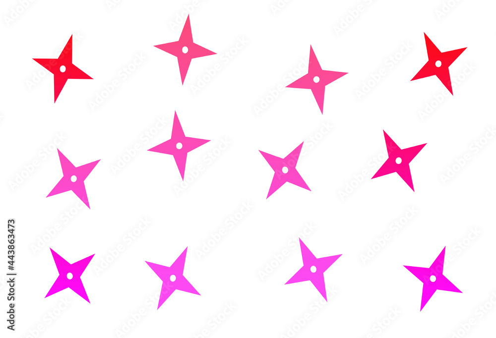 Red shuriken pattern Red shuriken pattern
