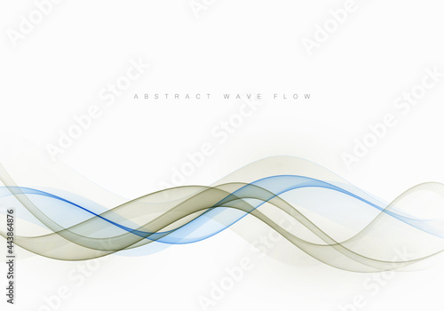 Abstract vector background, waved lines for brochure, website, flyer design. Transparent wave.