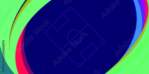 Web Banner for Football Subject inspired by Soccer Video Games | Patterns, objects and traces