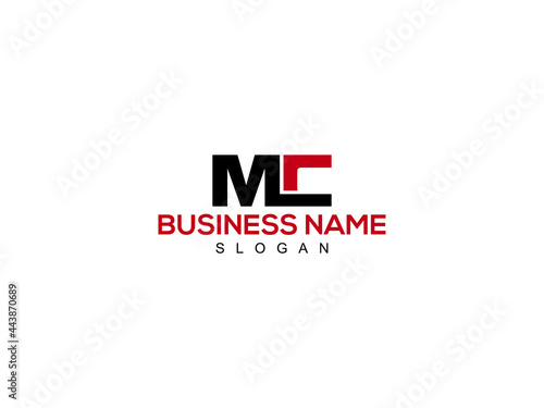 Letter MC Logo, Creative mc Logo Icon Vector Image Design For Company or Business photo