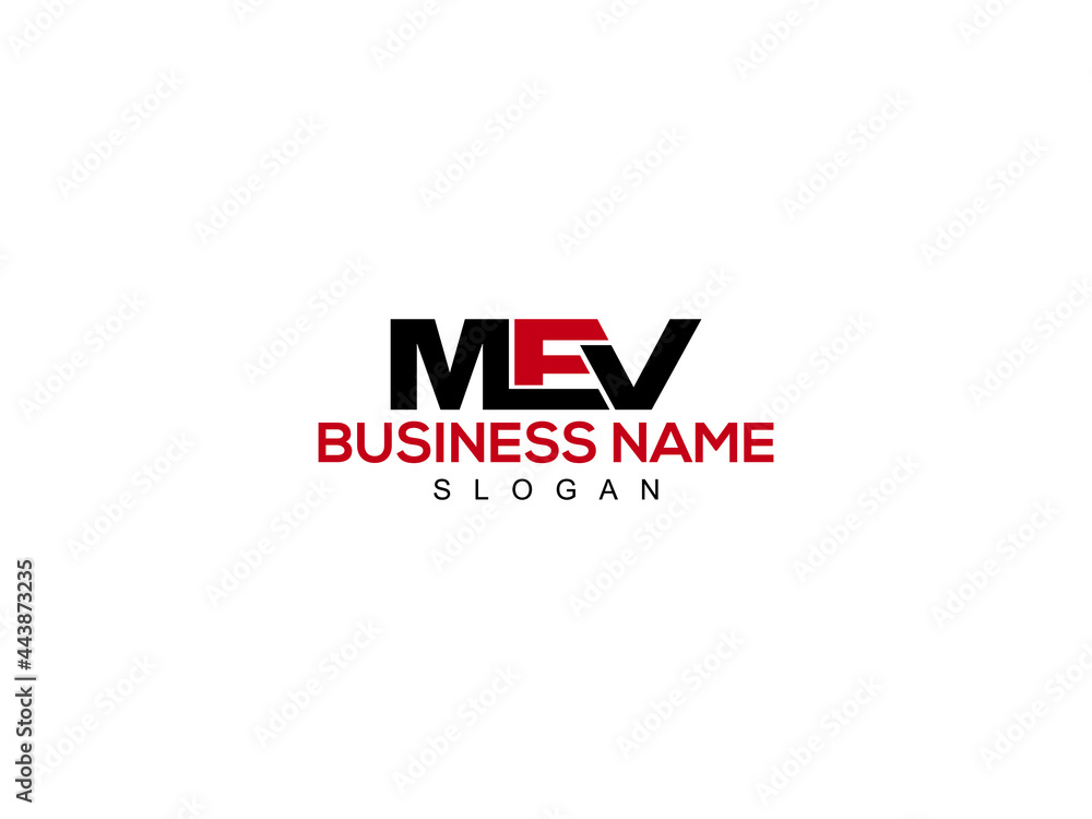 Plakat Letter MEV Logo Icon Vector Image Design For Company or Business